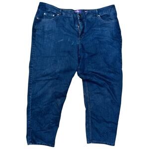 Just My Size Women’s Plus Jeans 26W Classic Fit Dark Wash Straight Leg Denim